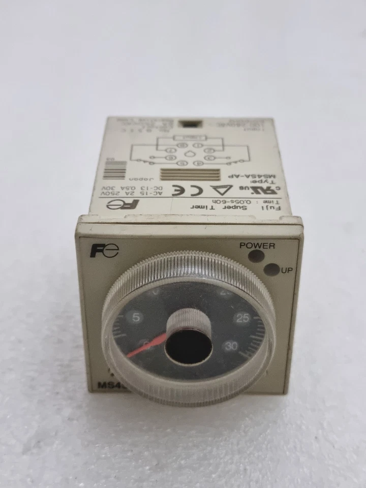 Fuji Electric MS4SA Super Timer 100-240Vac 50/60Hz 0.05s-60h